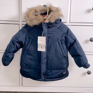 New Zara down coat 18-24M